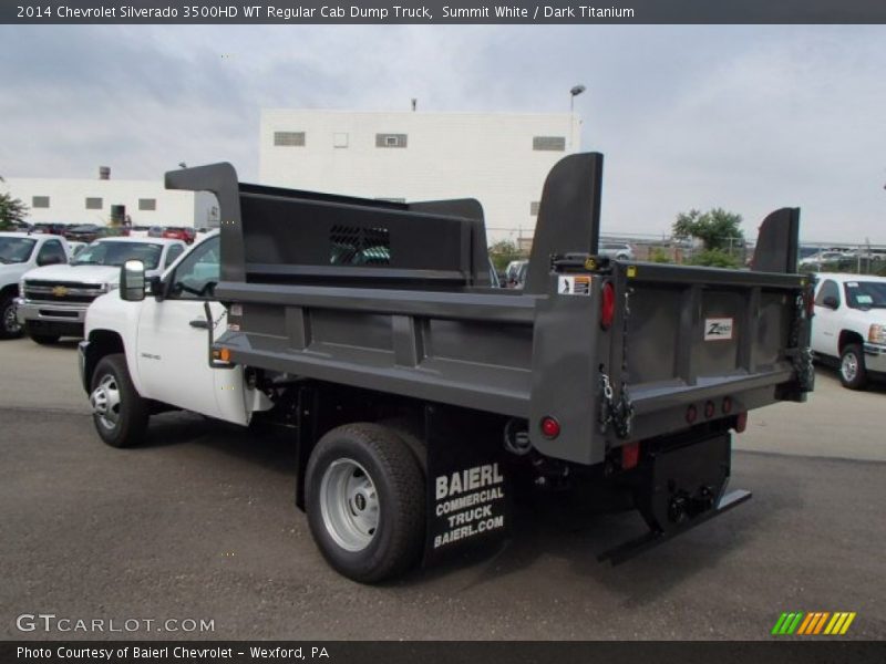 Summit White / Dark Titanium 2014 Chevrolet Silverado 3500HD WT Regular Cab Dump Truck