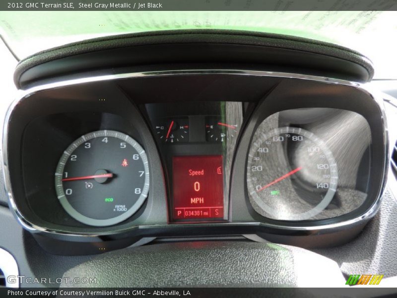 Steel Gray Metallic / Jet Black 2012 GMC Terrain SLE
