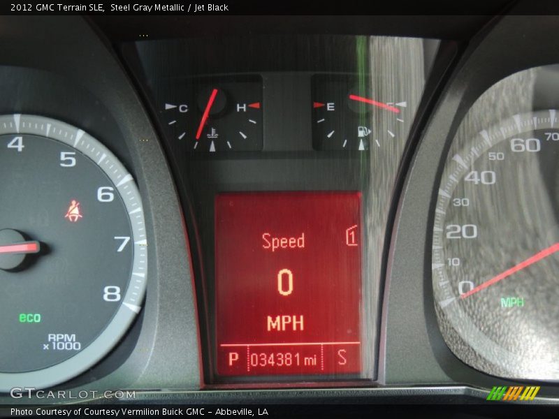 Steel Gray Metallic / Jet Black 2012 GMC Terrain SLE