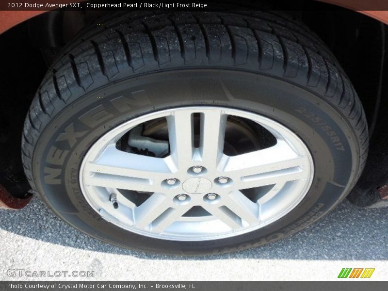 Copperhead Pearl / Black/Light Frost Beige 2012 Dodge Avenger SXT