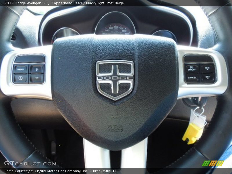 Copperhead Pearl / Black/Light Frost Beige 2012 Dodge Avenger SXT