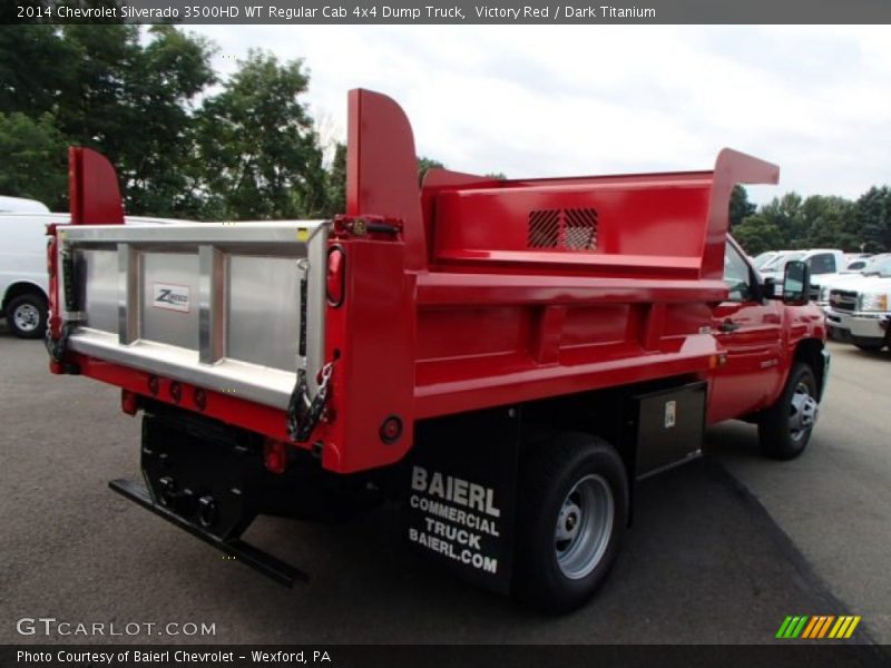 Victory Red / Dark Titanium 2014 Chevrolet Silverado 3500HD WT Regular Cab 4x4 Dump Truck