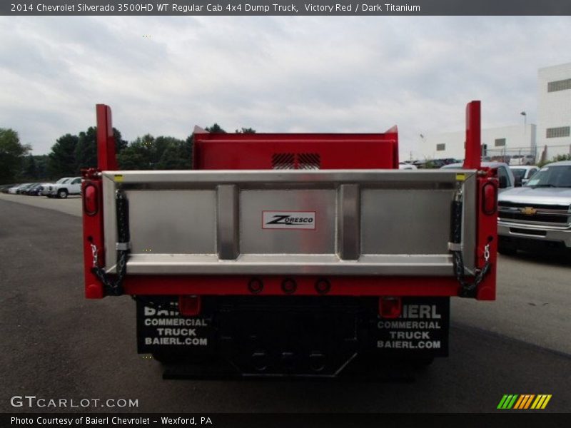 Victory Red / Dark Titanium 2014 Chevrolet Silverado 3500HD WT Regular Cab 4x4 Dump Truck
