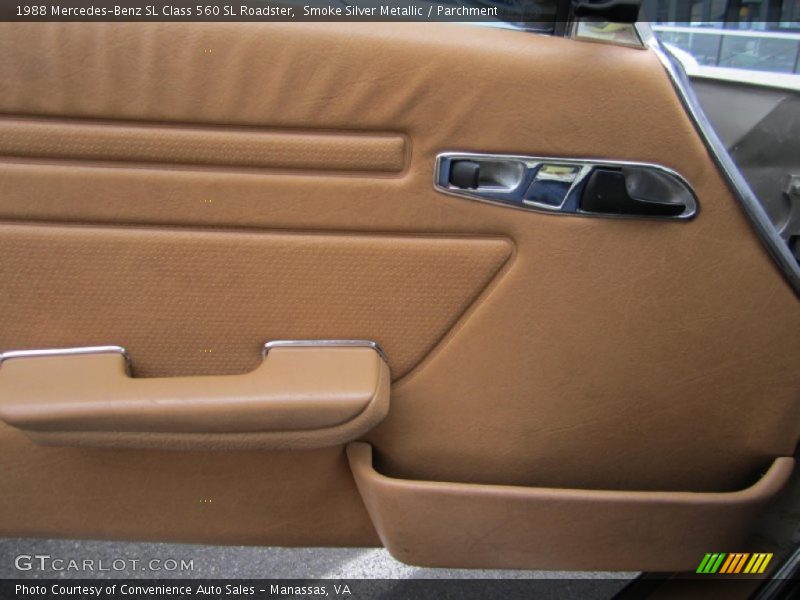 Smoke Silver Metallic / Parchment 1988 Mercedes-Benz SL Class 560 SL Roadster