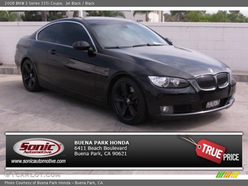 Jet Black / Black 2008 BMW 3 Series 335i Coupe