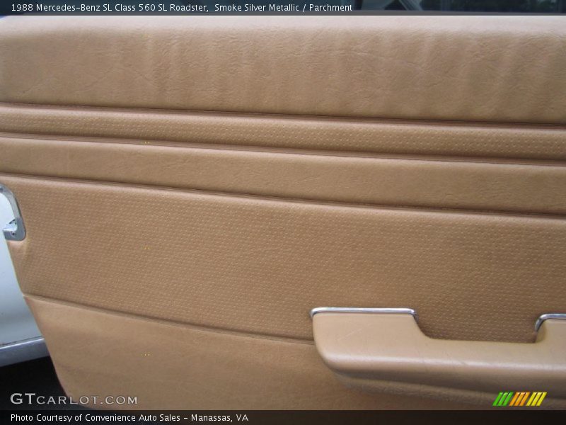 Smoke Silver Metallic / Parchment 1988 Mercedes-Benz SL Class 560 SL Roadster