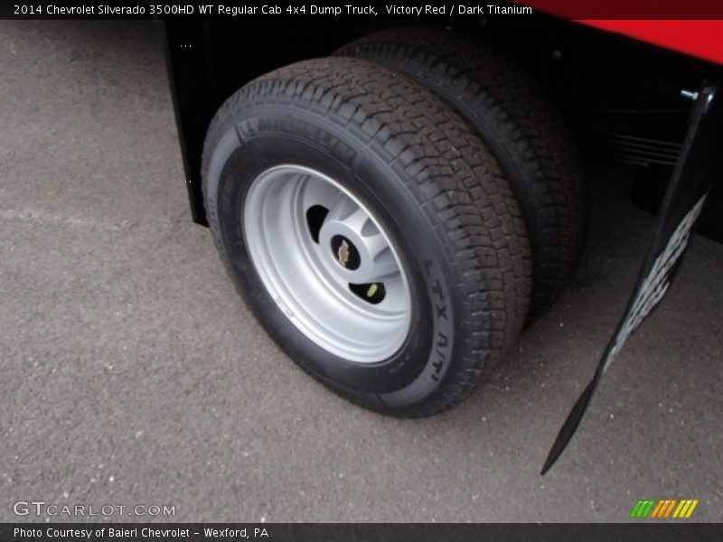 Victory Red / Dark Titanium 2014 Chevrolet Silverado 3500HD WT Regular Cab 4x4 Dump Truck