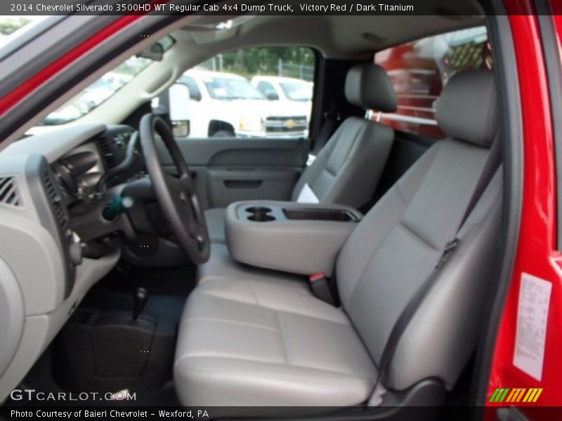 Victory Red / Dark Titanium 2014 Chevrolet Silverado 3500HD WT Regular Cab 4x4 Dump Truck