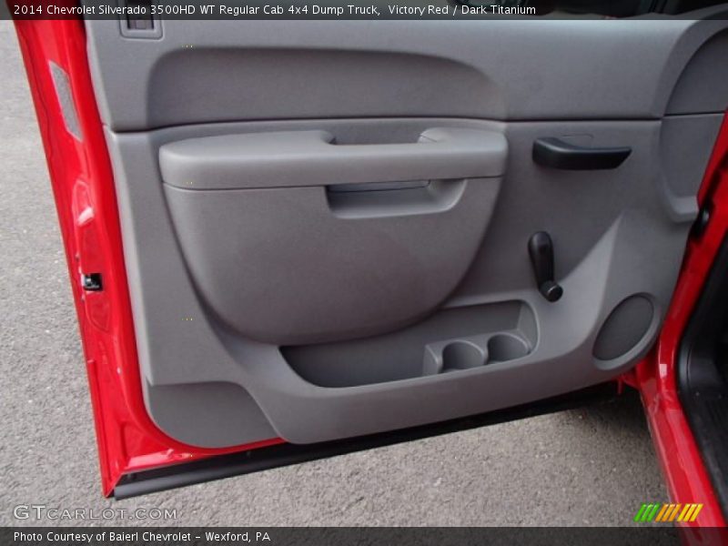 Victory Red / Dark Titanium 2014 Chevrolet Silverado 3500HD WT Regular Cab 4x4 Dump Truck