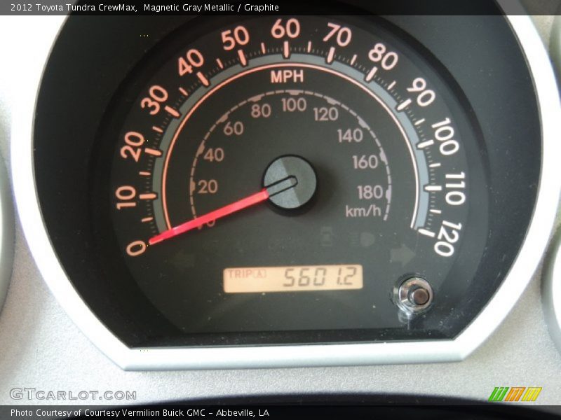 Magnetic Gray Metallic / Graphite 2012 Toyota Tundra CrewMax