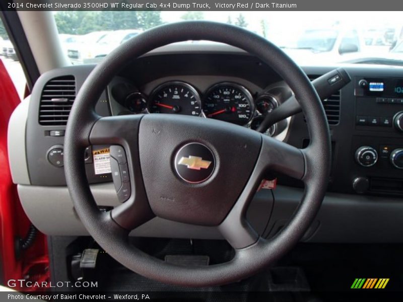 Victory Red / Dark Titanium 2014 Chevrolet Silverado 3500HD WT Regular Cab 4x4 Dump Truck