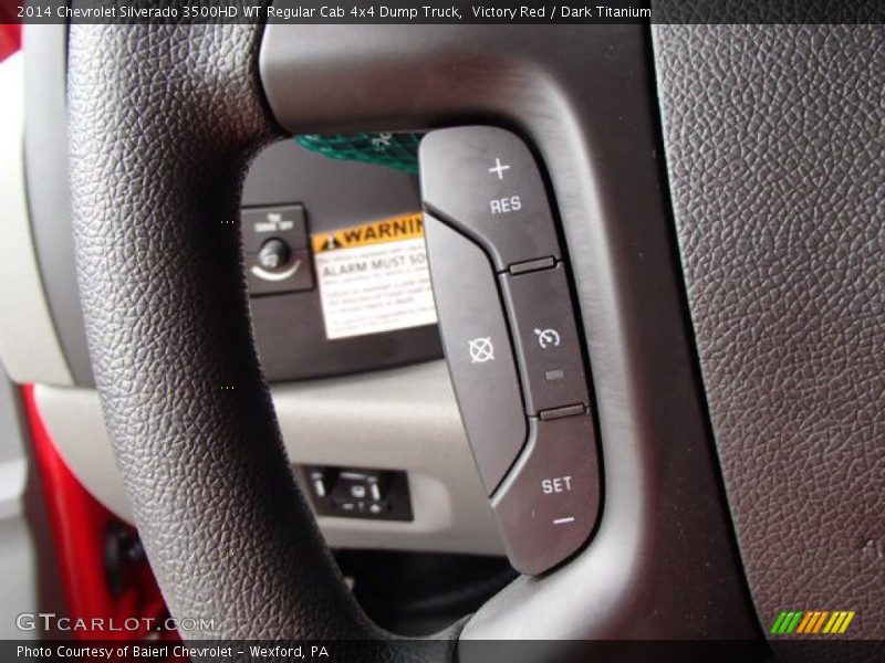 Victory Red / Dark Titanium 2014 Chevrolet Silverado 3500HD WT Regular Cab 4x4 Dump Truck