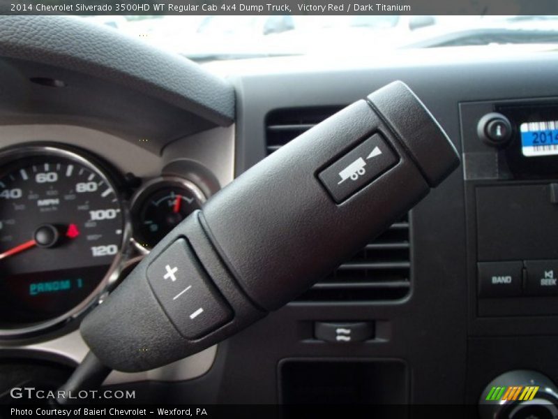 Victory Red / Dark Titanium 2014 Chevrolet Silverado 3500HD WT Regular Cab 4x4 Dump Truck