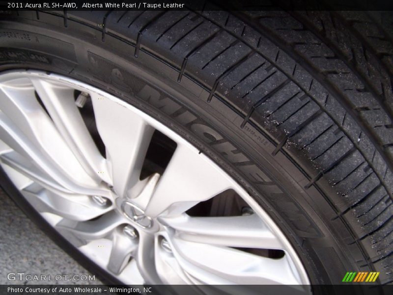 Alberta White Pearl / Taupe Leather 2011 Acura RL SH-AWD