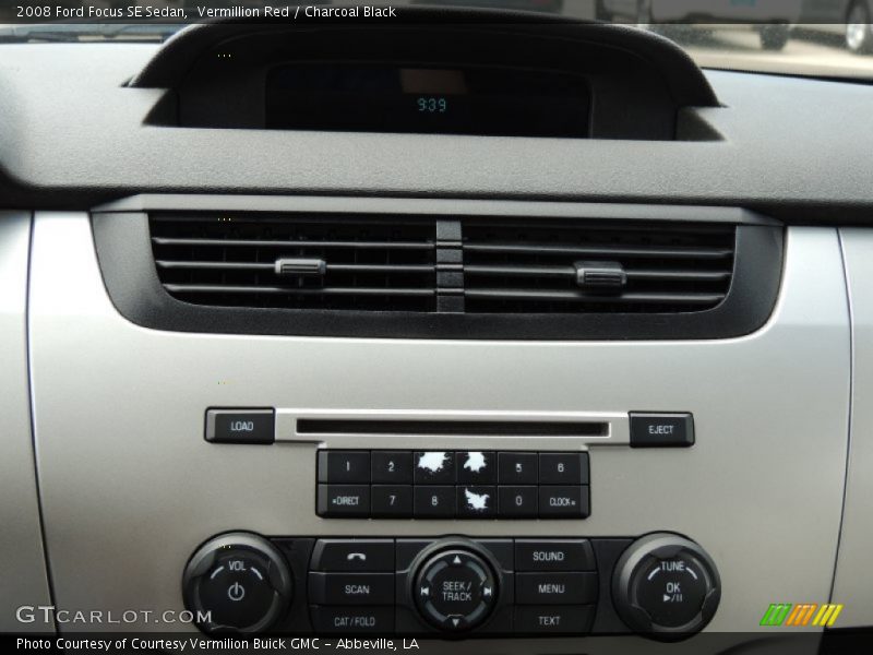 Vermillion Red / Charcoal Black 2008 Ford Focus SE Sedan