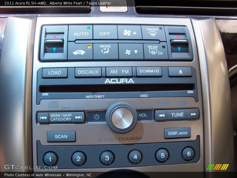 Controls of 2011 RL SH-AWD