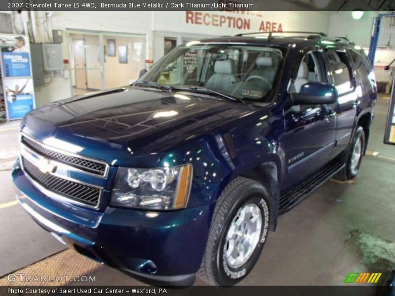 Bermuda Blue Metallic / Dark Titanium/Light Titanium 2007 Chevrolet Tahoe LS 4WD