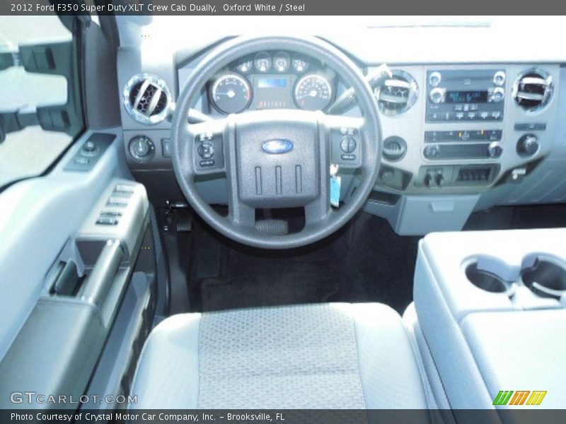 Oxford White / Steel 2012 Ford F350 Super Duty XLT Crew Cab Dually
