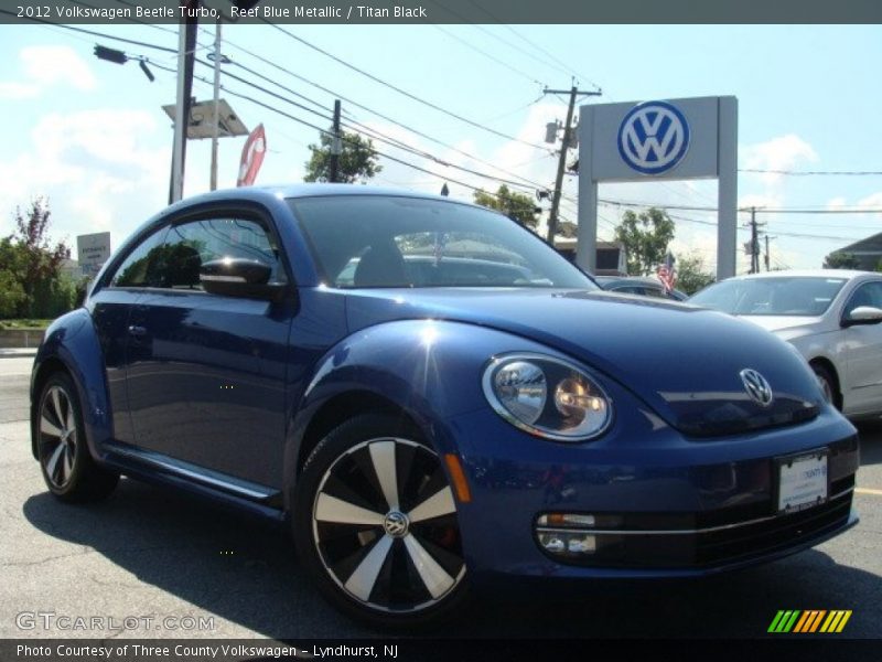 Reef Blue Metallic / Titan Black 2012 Volkswagen Beetle Turbo