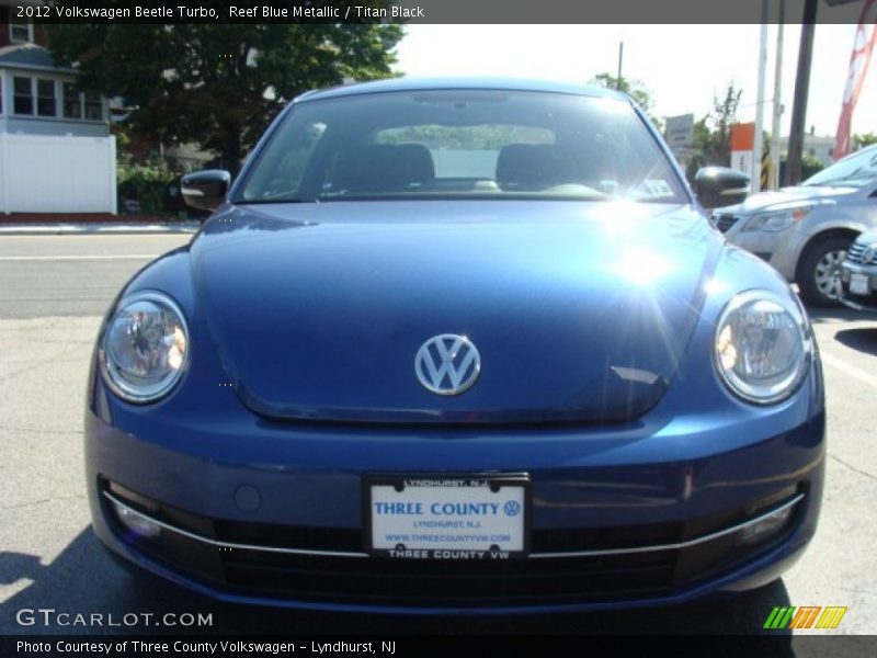 Reef Blue Metallic / Titan Black 2012 Volkswagen Beetle Turbo