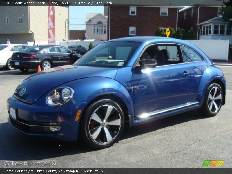 Reef Blue Metallic / Titan Black 2012 Volkswagen Beetle Turbo