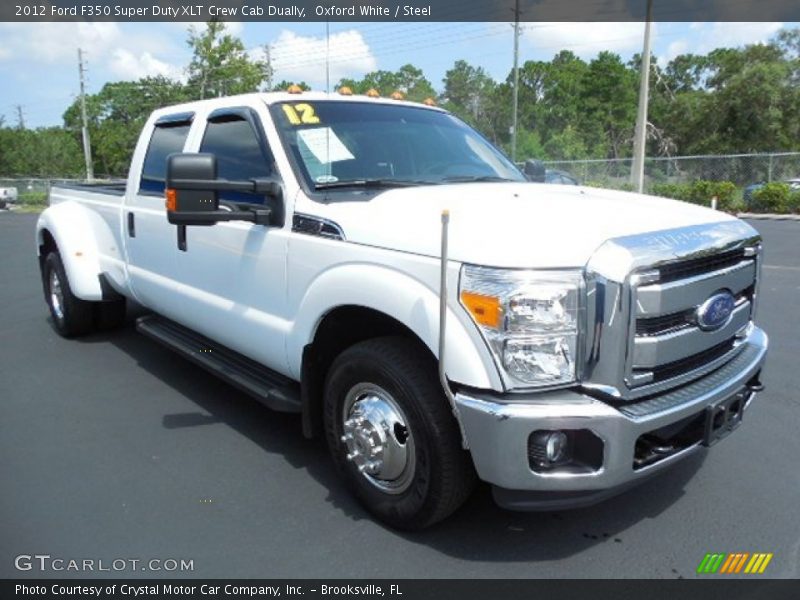 Oxford White / Steel 2012 Ford F350 Super Duty XLT Crew Cab Dually