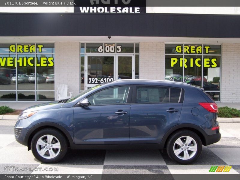 Twilight Blue / Black 2011 Kia Sportage