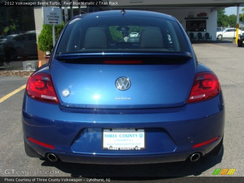 Reef Blue Metallic / Titan Black 2012 Volkswagen Beetle Turbo