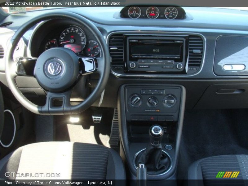 Reef Blue Metallic / Titan Black 2012 Volkswagen Beetle Turbo
