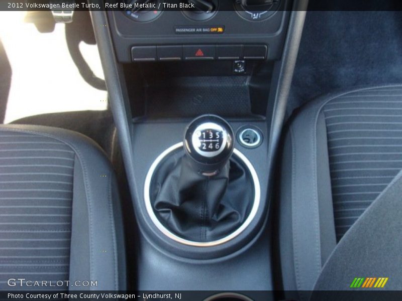 Reef Blue Metallic / Titan Black 2012 Volkswagen Beetle Turbo