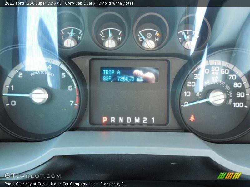 Oxford White / Steel 2012 Ford F350 Super Duty XLT Crew Cab Dually