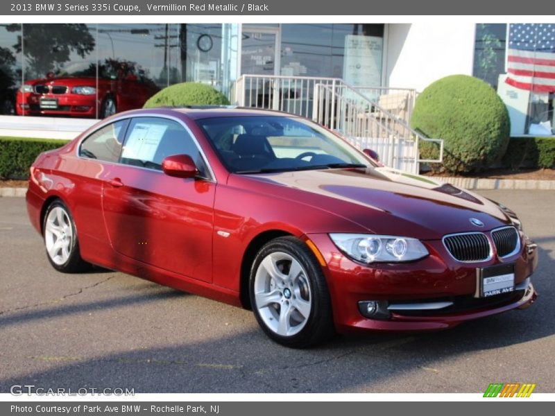 Vermillion Red Metallic / Black 2013 BMW 3 Series 335i Coupe