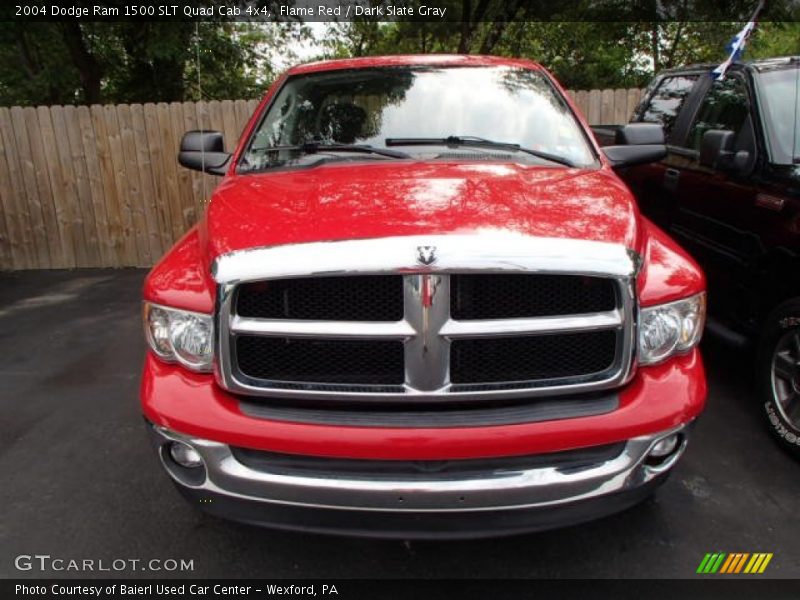 Flame Red / Dark Slate Gray 2004 Dodge Ram 1500 SLT Quad Cab 4x4