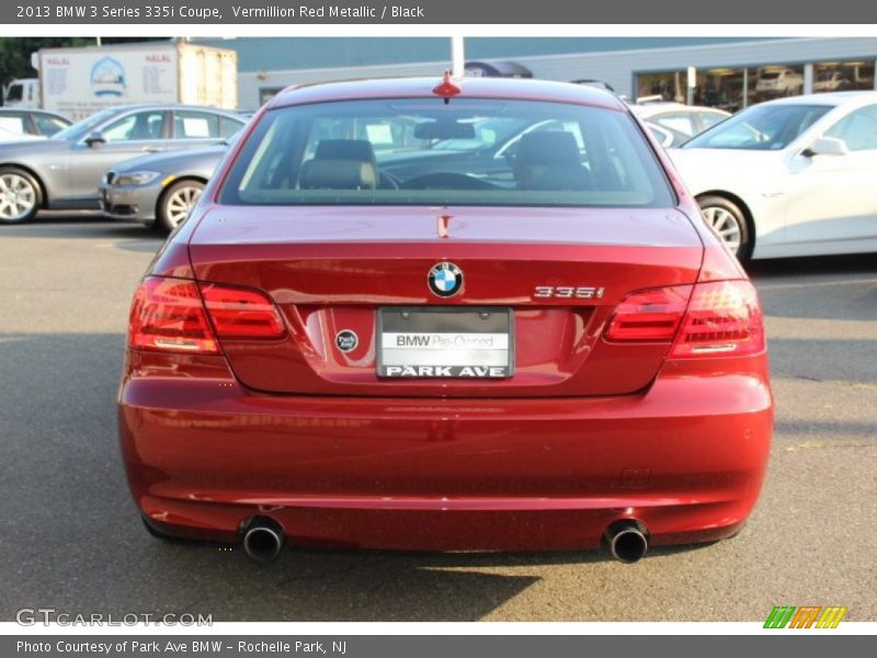 Vermillion Red Metallic / Black 2013 BMW 3 Series 335i Coupe
