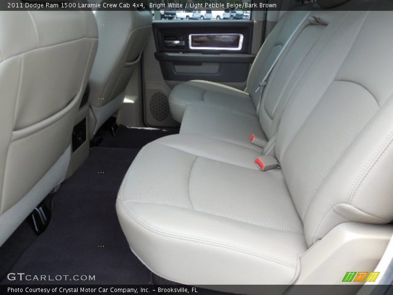 Bright White / Light Pebble Beige/Bark Brown 2011 Dodge Ram 1500 Laramie Crew Cab 4x4