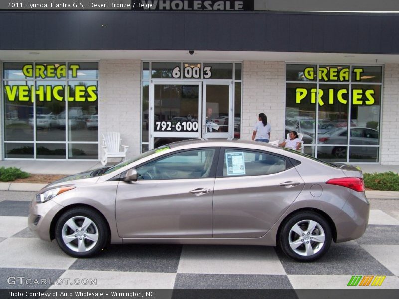 Desert Bronze / Beige 2011 Hyundai Elantra GLS