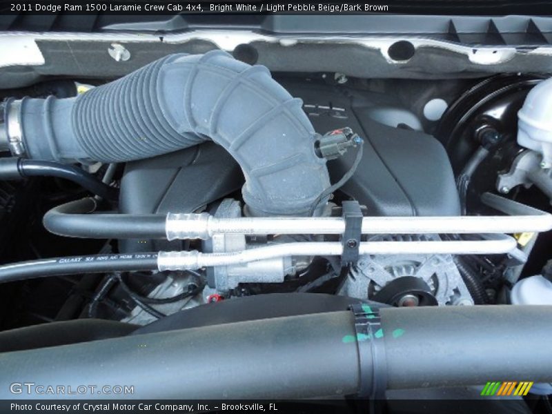 Bright White / Light Pebble Beige/Bark Brown 2011 Dodge Ram 1500 Laramie Crew Cab 4x4
