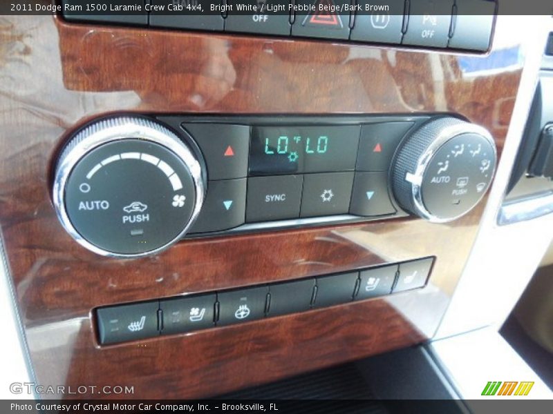 Bright White / Light Pebble Beige/Bark Brown 2011 Dodge Ram 1500 Laramie Crew Cab 4x4