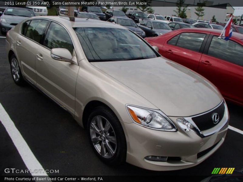 Satin Cashmere Metallic / Parchment/Birds Eye Maple 2011 Lexus GS 350 AWD