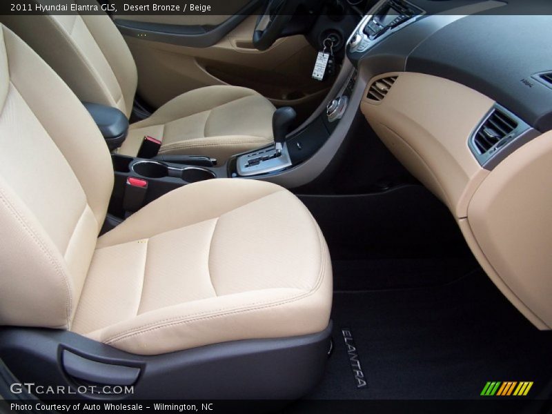 Desert Bronze / Beige 2011 Hyundai Elantra GLS