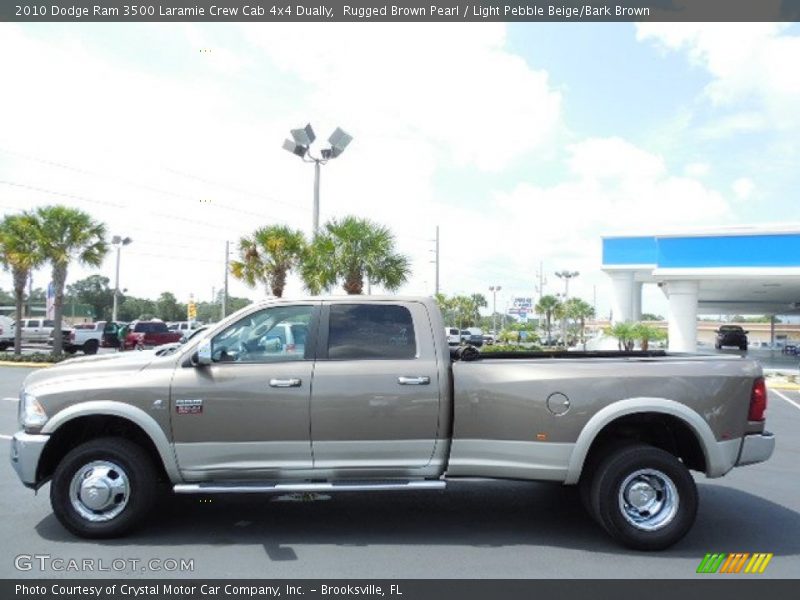 Rugged Brown Pearl / Light Pebble Beige/Bark Brown 2010 Dodge Ram 3500 Laramie Crew Cab 4x4 Dually