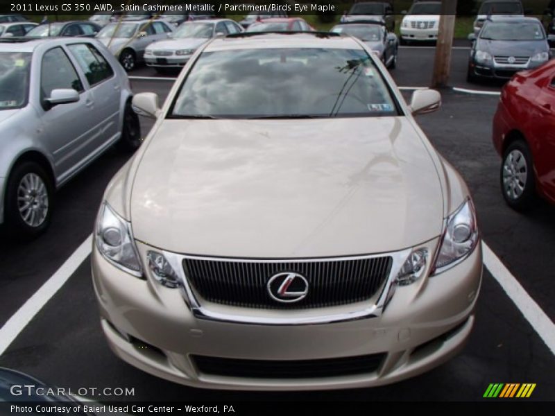 Satin Cashmere Metallic / Parchment/Birds Eye Maple 2011 Lexus GS 350 AWD