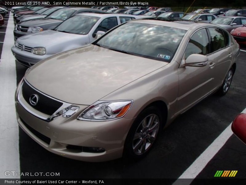 Satin Cashmere Metallic / Parchment/Birds Eye Maple 2011 Lexus GS 350 AWD
