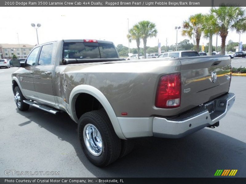 Rugged Brown Pearl / Light Pebble Beige/Bark Brown 2010 Dodge Ram 3500 Laramie Crew Cab 4x4 Dually