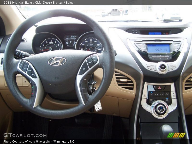 Desert Bronze / Beige 2011 Hyundai Elantra GLS