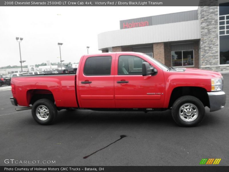 Victory Red / Ebony Black/Light Titanium 2008 Chevrolet Silverado 2500HD LT Crew Cab 4x4