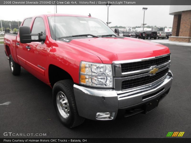 Victory Red / Ebony Black/Light Titanium 2008 Chevrolet Silverado 2500HD LT Crew Cab 4x4
