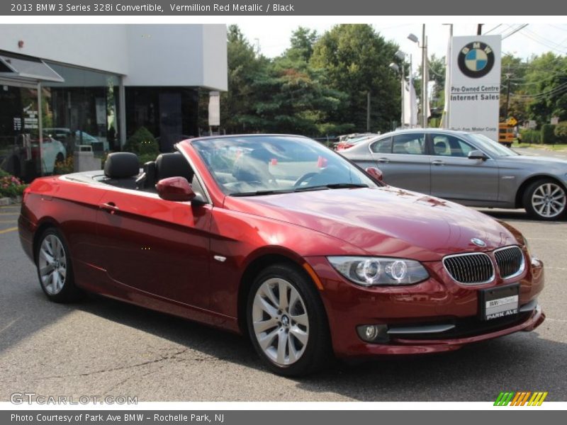 Vermillion Red Metallic / Black 2013 BMW 3 Series 328i Convertible