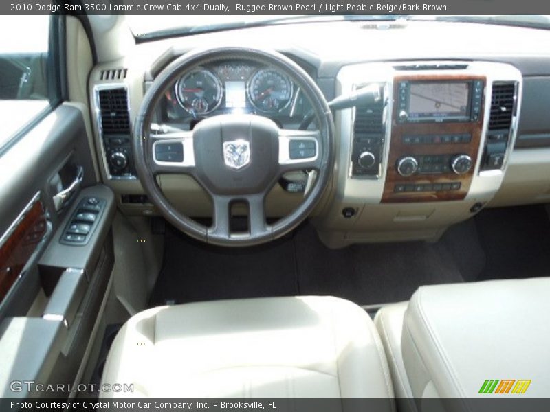 Rugged Brown Pearl / Light Pebble Beige/Bark Brown 2010 Dodge Ram 3500 Laramie Crew Cab 4x4 Dually