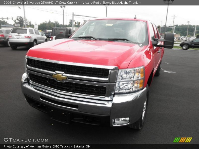 Victory Red / Ebony Black/Light Titanium 2008 Chevrolet Silverado 2500HD LT Crew Cab 4x4